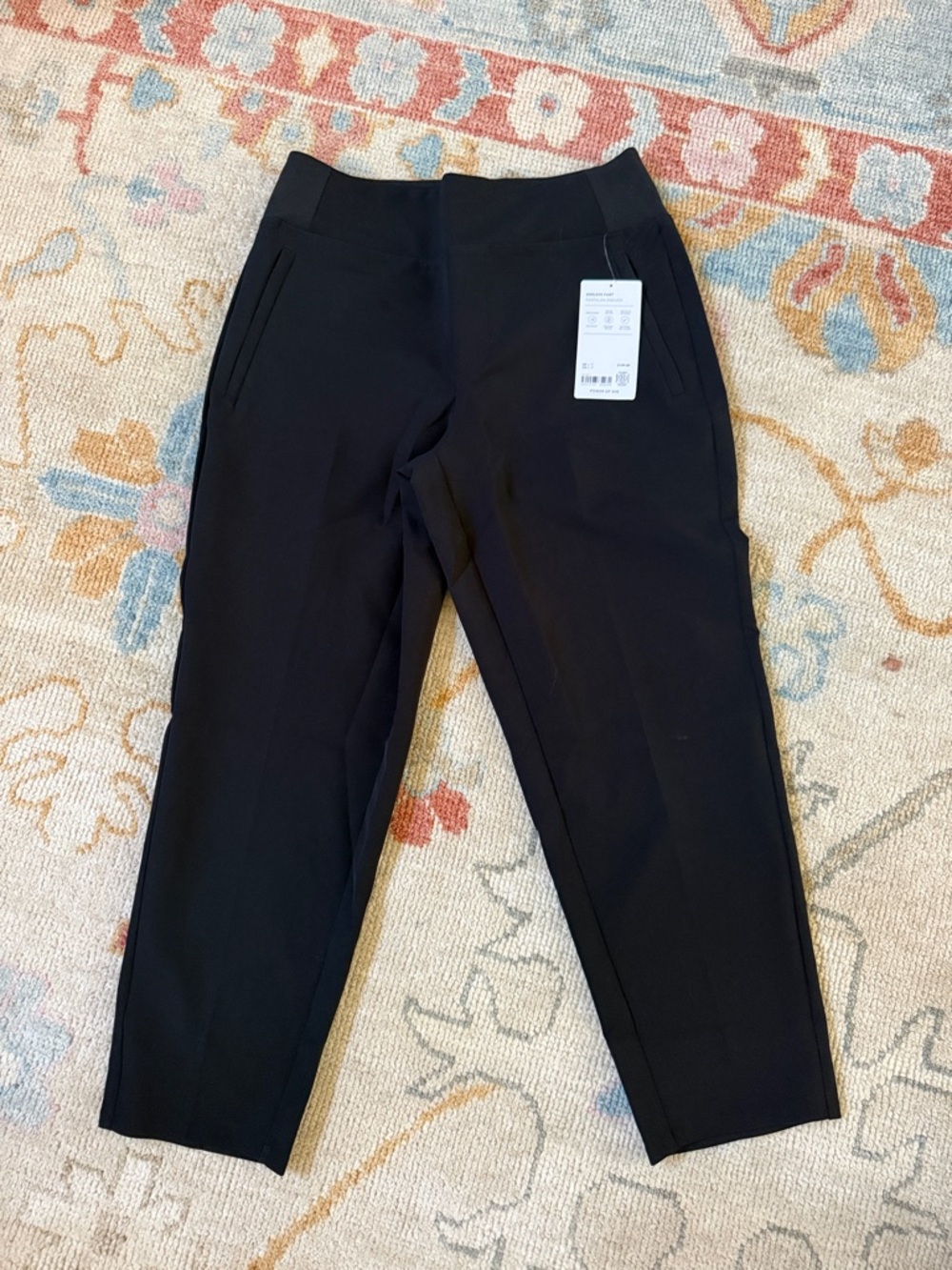 Athleta Endless pant. Women's Black Cropped High-Rise Tailored Pants. NWT - Picture 2 of 3